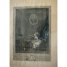 lotto 4 QUADRO ANTICA STAMPA INCISIONE FRANCESE SCENA GALANTE ARISTOCRATICA '800
