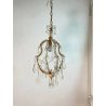 ANTICO LAMPADARIO LIBERTY MARIA TERESA VETRO MURANO PRIMI 1900 GOCCE GLASS LAMP 