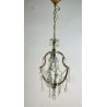 ANTICO LAMPADARIO LIBERTY MARIA TERESA VETRO MURANO PRIMI 1900 GOCCE GLASS LAMP 