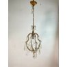 ANTICO LAMPADARIO LIBERTY MARIA TERESA VETRO MURANO PRIMI 1900 GOCCE GLASS LAMP 