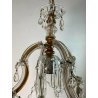 ANTICO LAMPADARIO LIBERTY MARIA TERESA VETRO MURANO PRIMI 1900 GOCCE GLASS LAMP 