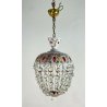 ANTICO LAMPADARIO LIBERTY MARIA TERESA VETRO MURANO DIPINTO 900 GOCCE GLASS LAMP