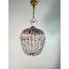 ANTICO LAMPADARIO LIBERTY MARIA TERESA VETRO MURANO DIPINTO 900 GOCCE GLASS LAMP