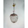 ANTICO LAMPADARIO LIBERTY MARIA TERESA VETRO MURANO DIPINTO 900 GOCCE GLASS LAMP