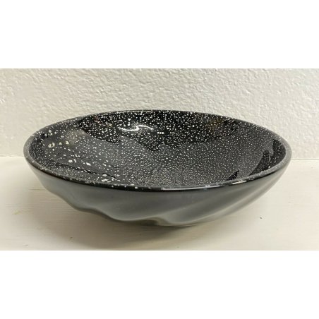 PIATTO VETRO GIANNI BARBISAN DESIGN ANNI 90 VETRO MURANO ARTIGIANALE ITALIA 