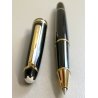 PENNA SFERA PIX Montblanc Meisterstuck CLASSIC NERO ORO vintage BALLPOINT PEN