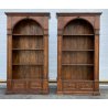 ANTICA COPPIA LIBRERIE LEGNO ABETE 1800 SECRETAIRE 3 CASSETTI PORTA DOCUMENTI 