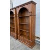 ANTICA COPPIA LIBRERIE LEGNO ABETE 1800 SECRETAIRE 3 CASSETTI PORTA DOCUMENTI 