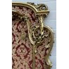 APPENDIABITI PARETE STOFFA OTTONE ANNI 50 ITALY LEGNO FOGLIA ORO VINTAGE OLD 