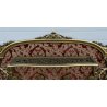 APPENDIABITI PARETE STOFFA OTTONE ANNI 50 ITALY LEGNO FOGLIA ORO VINTAGE OLD 