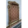 APPENDIABITI PARETE STOFFA OTTONE ANNI 50 ITALY LEGNO FOGLIA ORO VINTAGE OLD 