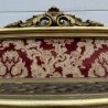 APPENDIABITI PARETE STOFFA OTTONE ANNI 50 ITALY LEGNO FOGLIA ORO VINTAGE OLD 