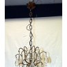 ANTICO LAMPADARIO Liberty VETRO Murano EPOCA 900 OLD GLASS HANGING LAMP VINTAGE