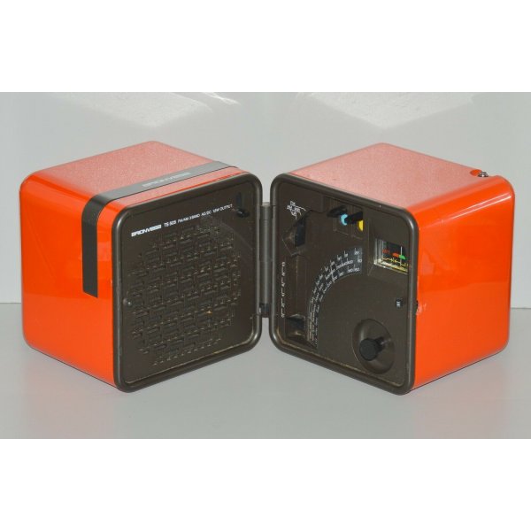 ANTICA RADIO Brionvega CUBO TS 505 DESIGN Sapper Zanuso ARANCIONE stereo ANNI 70