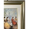 ANTICO QUADRO DIPINTO OLIO TELA LUCIANO LUTRING 2000 BELLE EPOQUE NOBILDONNE 
