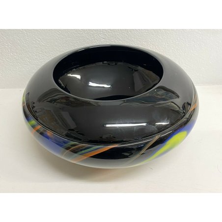 GRANDE VASO MISSONI CENTROTAVOLA DESIGN ARTE VETRO MURANO GLASS VENEZIA ANNI 80