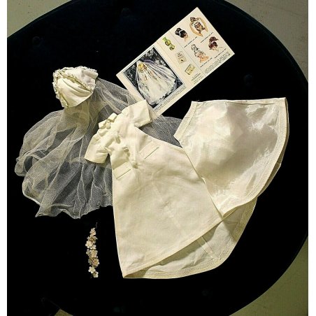 INTROVABILE ORIGINALE ABITO Furga ALTA MODA 3 ESSE ABITO SPOSA un sogno VESTITO