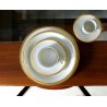 SERVIZIO PIATTI VINTAGE 85pz 12pers CERAMICA Thomas Germany PROFILO ORO ZECCHINO