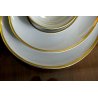 SERVIZIO PIATTI VINTAGE 85pz 12pers CERAMICA Thomas Germany PROFILO ORO ZECCHINO