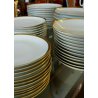 SERVIZIO PIATTI VINTAGE 85pz 12pers CERAMICA Thomas Germany PROFILO ORO ZECCHINO