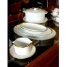 SERVIZIO PIATTI VINTAGE 85pz 12pers CERAMICA Thomas Germany PROFILO ORO ZECCHINO
