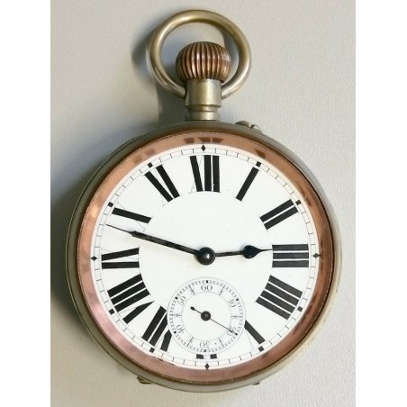 GRANDE ANTICO OROLOGIO TASCA epoca 900 TASCHINO ø65 Pocket Watch MONTRE DE POCHE