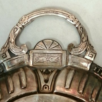ANTICO SERVIZIO TAVOLA raccogli briciole WMF silver plated ART NOUVEAU epoca 800