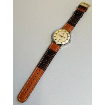 ANTICO OROLOGIO POLSO Lorenz AVORIO anni 50 MECCANICO cal. 26 OLD WATCH vintage