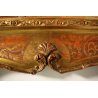 ANTICA SPECCHIERA SPECCHIO PARETE CORNICE LEGNO FOGLIA ORO EPOCA '800