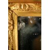 ANTICA SPECCHIERA SPECCHIO PARETE CORNICE LEGNO FOGLIA ORO EPOCA '800