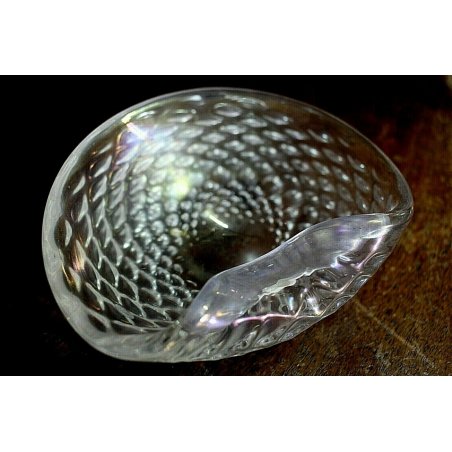 POSACENERE BOWL DESIGN C. Scarpa Barovier & Toso VETRO MURANO TRASPARENTE GLASS