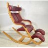 POLTRONA SEDIA STOKKE GRAVITY DESIGN BORDEAUX LEGNO PETER OPSVIK ERGONOMICA NORW