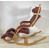 POLTRONA SEDIA STOKKE GRAVITY DESIGN BORDEAUX LEGNO PETER OPSVIK ERGONOMICA NORW