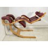 POLTRONA SEDIA STOKKE GRAVITY DESIGN BORDEAUX LEGNO PETER OPSVIK ERGONOMICA NORW