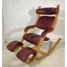 POLTRONA SEDIA STOKKE GRAVITY DESIGN BORDEAUX LEGNO PETER OPSVIK ERGONOMICA NORW