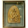 BASSORIRIEVO SCULTURA BRONZO Tofanari MADONNA BAMBINO GESU' MATERNITA' RELIGIOSO