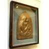 BASSORIRIEVO SCULTURA BRONZO Tofanari MADONNA BAMBINO GESU' MATERNITA' RELIGIOSO