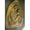 BASSORIRIEVO SCULTURA BRONZO Tofanari MADONNA BAMBINO GESU' MATERNITA' RELIGIOSO