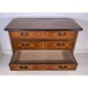 ANTICO COMO CASSETTONE PIEMONTESE CASSETTI INTARSIATO IN NOCE EPOCA FINE 1700 