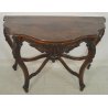 ANTICA CONSOLE Luigi Filippo LEGNO NOCE epoca 1800 CONSOLLE etagere RADICA mossa