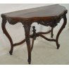 ANTICA CONSOLE Luigi Filippo LEGNO NOCE epoca 1800 CONSOLLE etagere RADICA mossa