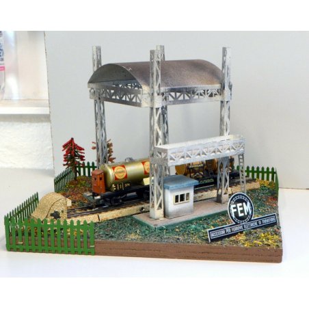 BINARIO TRENINO fem F E M DIORAMA MARKLIN ESSO FERROVIE MINIATURA PUBBLICITARIO 