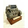 ANTICA CASSA REGISTRATORE di CASSA National METALLO NICHEL VINTAGE CASH REGISTER