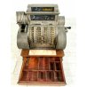 ANTICA CASSA REGISTRATORE di CASSA National METALLO NICHEL VINTAGE CASH REGISTER