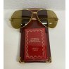 BELLISSIMI OCCHIALI DA SOLE CARTIER VENDOME LOUIS 62/14-140 PLACCATI ORO ANNI 80