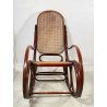 RARA SEDIA THONET POLTRONA DONDOLO LEGNO PAGLIA DI VIENNA PRIMI 1900 EPOCA CHAIR