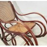 RARA SEDIA THONET POLTRONA DONDOLO LEGNO PAGLIA DI VIENNA PRIMI 1900 EPOCA CHAIR
