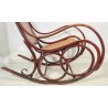 RARA SEDIA THONET POLTRONA DONDOLO LEGNO PAGLIA DI VIENNA PRIMI 1900 EPOCA CHAIR