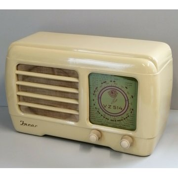 RARA ANTICA Radio INCAR VZ 514 bachelite EPOCA anni 50 VALVOLE collezione ITALY