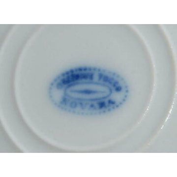 ANTICO SERVIZIO PIATTI Tocco Novara 35 pezzi DIPINTO Orientale CERAMICA OLD DISH